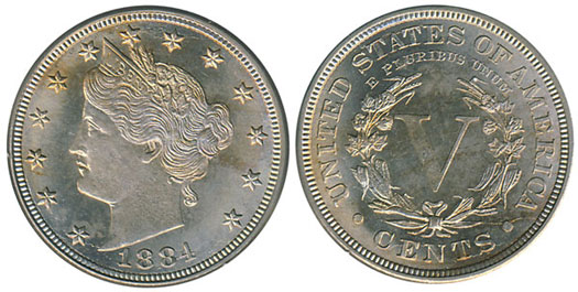 1884 Liberty Nickel